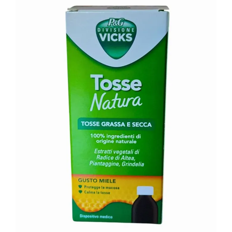 Vicks Tosse Natura Sciroppo Tosse Grassa e Secca Gusto Miele 140ml