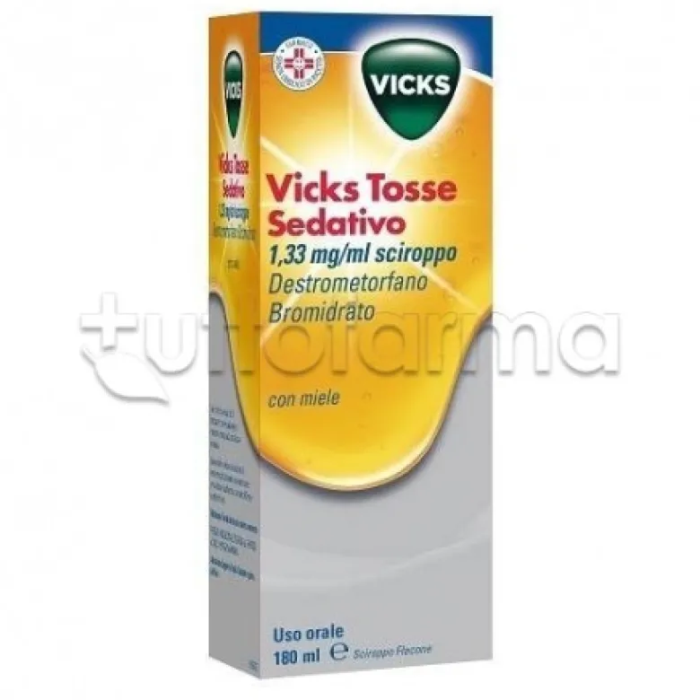 Vicks Tosse Sedativo Sciroppo Calmante della Tosse al Miele 180 ml