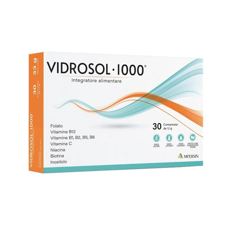 VIDROSOL 1.000 per Metabolismo Energetico 30 Compresse