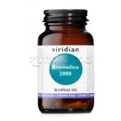 Viridian Bromelina 2000 per Digestione e Drenaggio 30 Capsule Vegetali