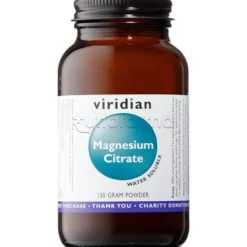 Viridian Magnesium Citrate per Energia e Benessere per Stanchezza e Muscoli 150g Polvere