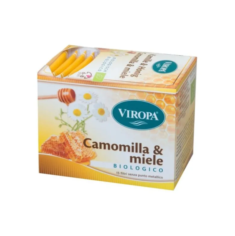 Viropa Infuso Camomilla e Miele Biologico 15 Bustine