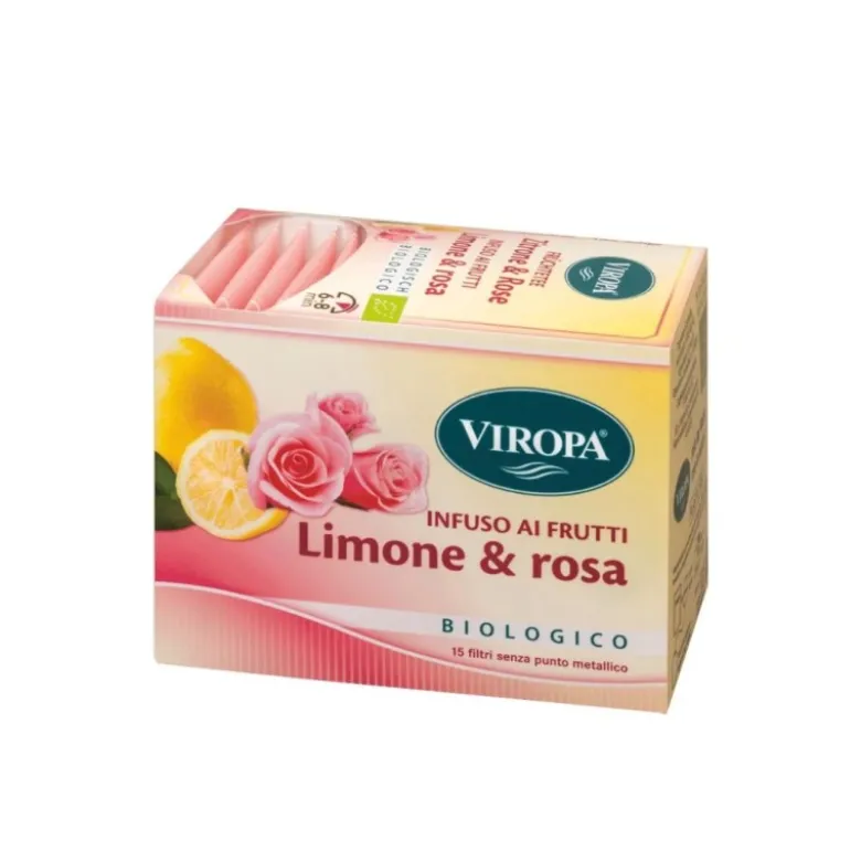 Viropa Infuso Limone e Rosa Bio 15 Bustine