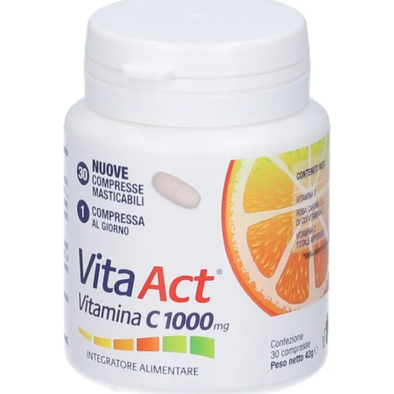 Vita ACT Vitamina C 1 Grammo 1000mg 30 Compresse Masticabili