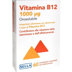 Vitamina B12 1000 mcg Integratore Energia e Difese 60 Compresse Orosolubili