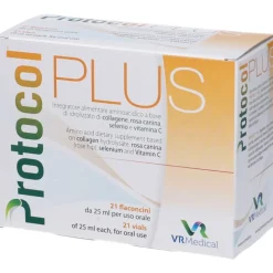 Vita Research Protocol Plus Integratore di Collagene 21 Flaconcini 25ml