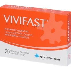Vivifast Integratore per Memoria Studio e Concentrazione 20 Compresse