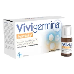 Vivigermina Bambino Integratore Probiotico per Benessere Intestinale Bambini 10 flaconcini da 10ml