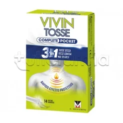 Vivin Tosse Complete Pocket Tosse Grassa, Secca e Mal di Gola 14 Bustine Monodose