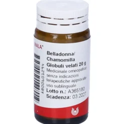 Wala Belladonna Chamomilla Medicinale Omeopatico Globuli Velati 20g