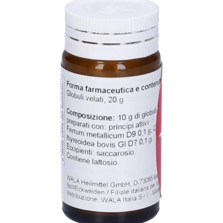 Wala Thyreoidea Ferrum Globuli Medicinale Omeopatico 20g