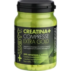 +Watt Creatina+ Extra Gold Integratore Sportivo 300 Compresse