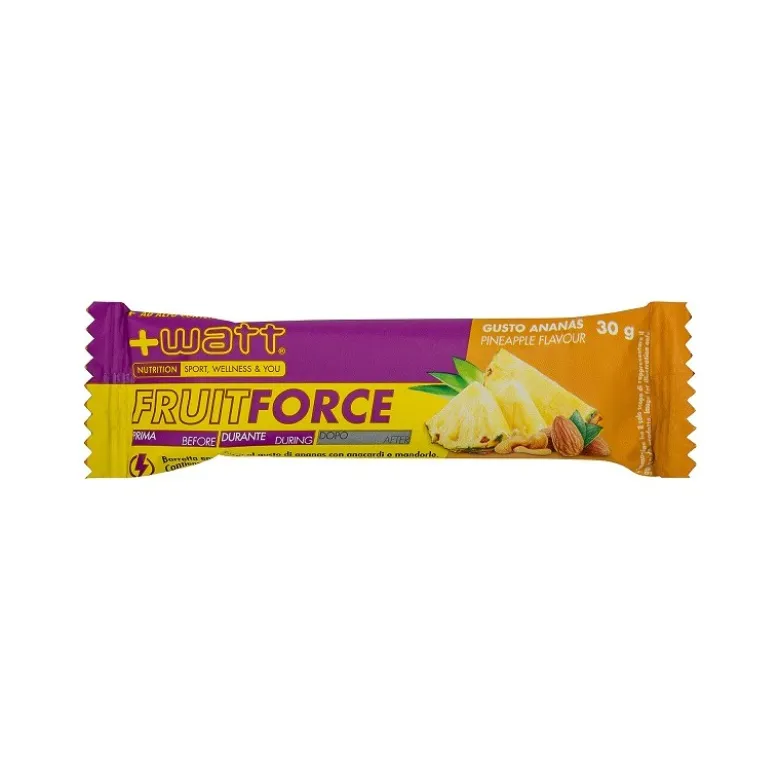 +Watt Fruit Force Barretta Energetica Naturale Ananas 30 g