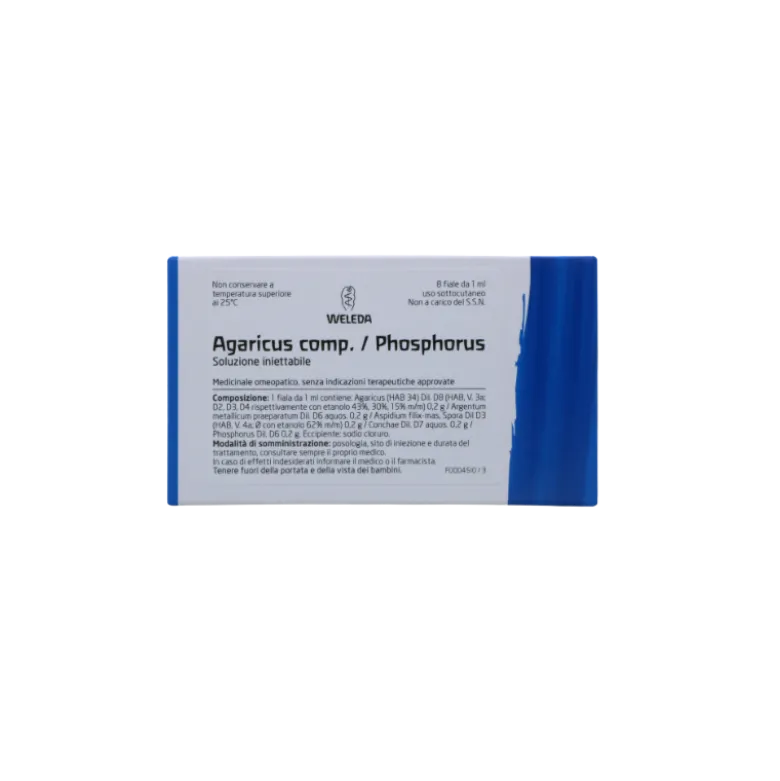 Weleda Agaricus Phosphorus Composto Rimedio Omeopatico 8 Fiale