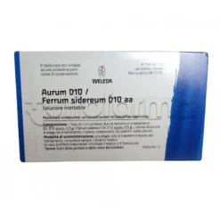 Weleda Aurum D10 Ferrum Sidereum D10 Medicinale Omeopatico 8 Fiale