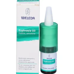 Weleda Euphrasia D3 Collirio Omeopatico per Occhi Irritati e Stanchi 10ml