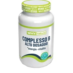 Whynature Complesso B Alto Dosaggio per Energia e Benessere Mentale 60 Compresse Divisibili