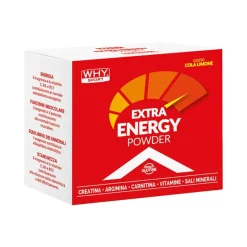 Whysport Extra Energy Powder Gusto Cola Limone Creatina e Aminoacidi 20 Bustine