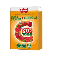 Winter Vitamina C Plus 1000 Rosa Canina e Acerola per Difese Immunitarie 32 Compresse Masticabili