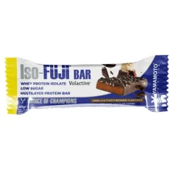 Yamamoto Nutrition Iso-Fuji Bar Barretta Proteica Vaniglia e Choco Brownie con Cioccolato Fondente 20 Barrette da 40 g