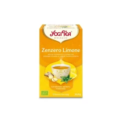 Yogi Tea Zenzero Limone infuso ayurvedico biologico per digestione e benessere 17 bustine filtro