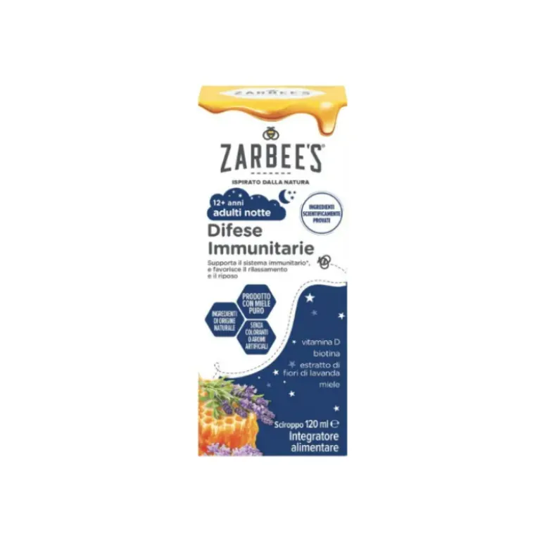 Zarbee's Adulti Sciroppo Notte per Difese Immunitarie 120ml