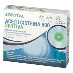 Zentiva Acetilcisteina 600 10 Bustine per Tosse e Catarro
