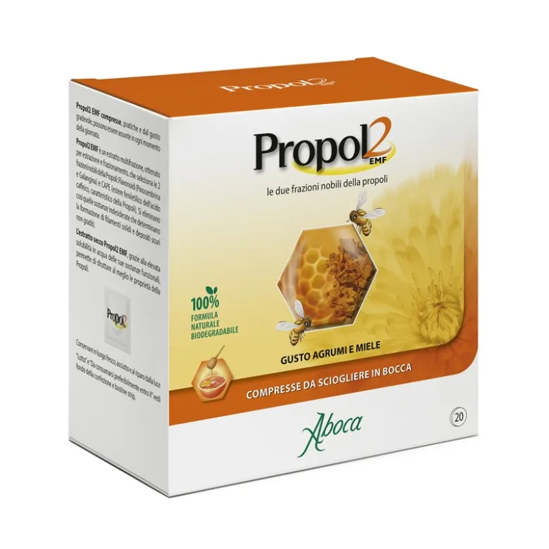 Zentiva Propol2 Emf Gusto Agrumi e Miele 20 Compresse