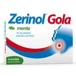 Zerinol Gola Menta per Mal di Gola 18 Pastiglie 20 mg