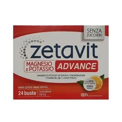 Zeta Farmaceutici Zetavit Magnesio Potassio Advance Integratore Benessere Muscolare e Mentale 24 Buste 6gr