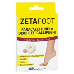 Zetafoot Paracallo Tondo per Calli 9 Pezzi + Dischetto Callifugo 15 Pezzi