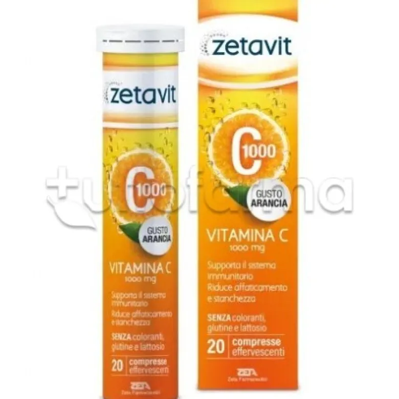 Zetavit C1000 Integratore di Vitamina C 20 Compresse Effervescenti