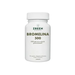 Zreen Bromelina 500 Integratore per Digestione e Drenaggio 90 Capsule
