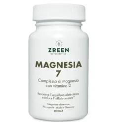 Zreen Natugena Magnesia 7 Integratore di Magnesio e Vitamina D 90 Capsule