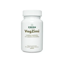 Zreen Natugena VegZimi Integratore di Enzimi Vegetali 90 Capsule