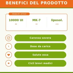 Zreen Natugena Vitamina D3 Plus 10000 per Sistema Immunitario 120 Capsule